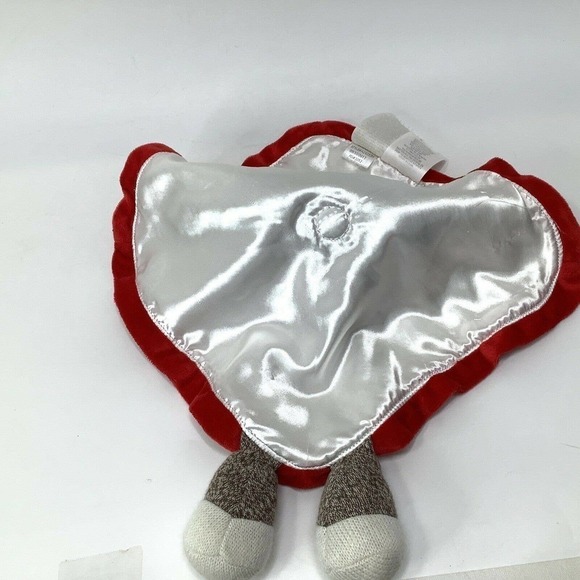 BABY Starters Sock Monkey Lovey Rattle Security Blanket Plush Stuffed Animal - Picture 4 of 7